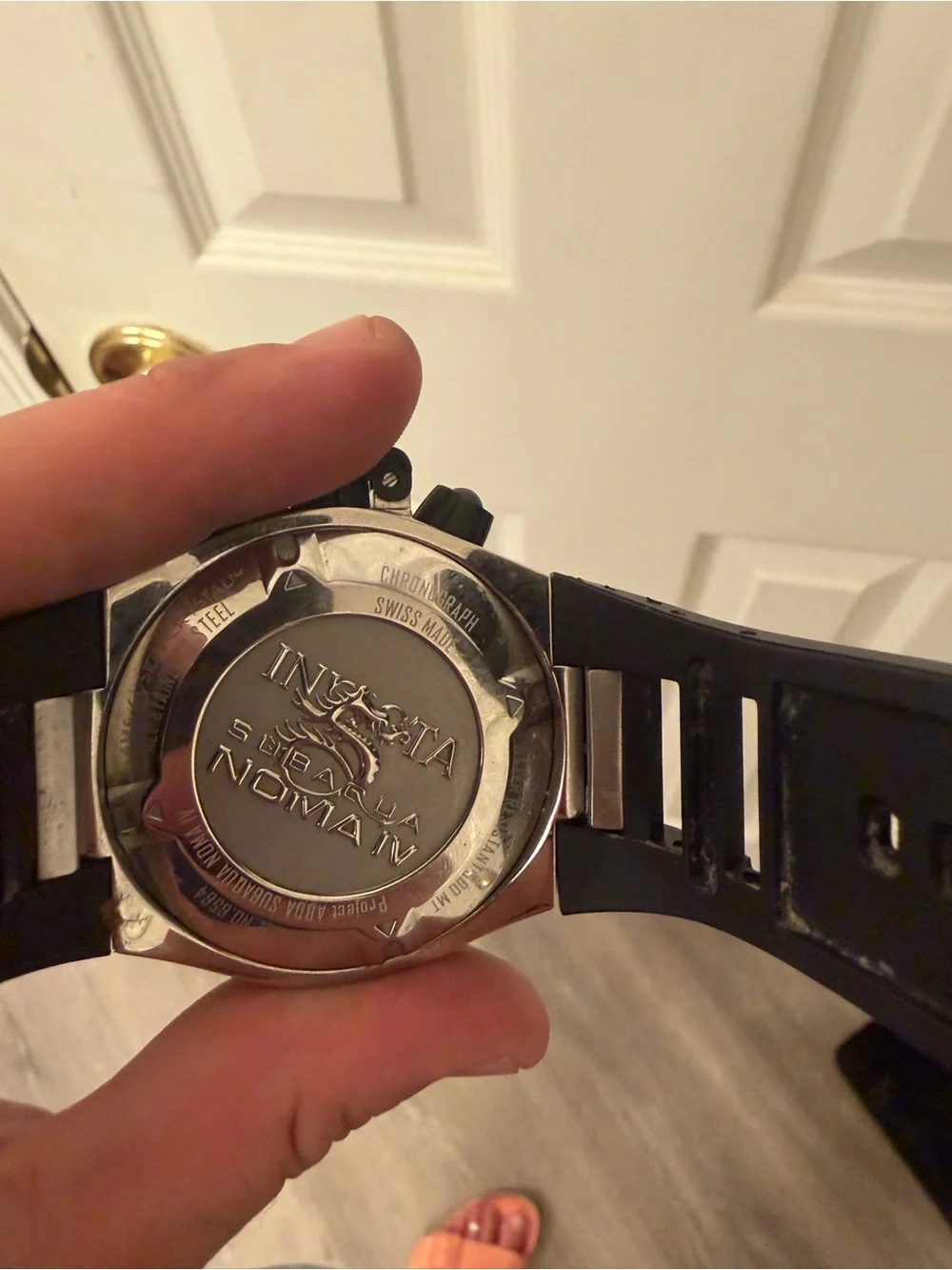 Invicta Black and Silver Men's Chronograph Watch